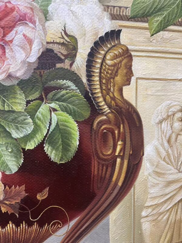 Dafen Village Oil Painting Studio Recreates a Hyper-Realistic Floral Masterpiece by Cornelis van Spaendonck 3 微信图片 20251204003009 310 66