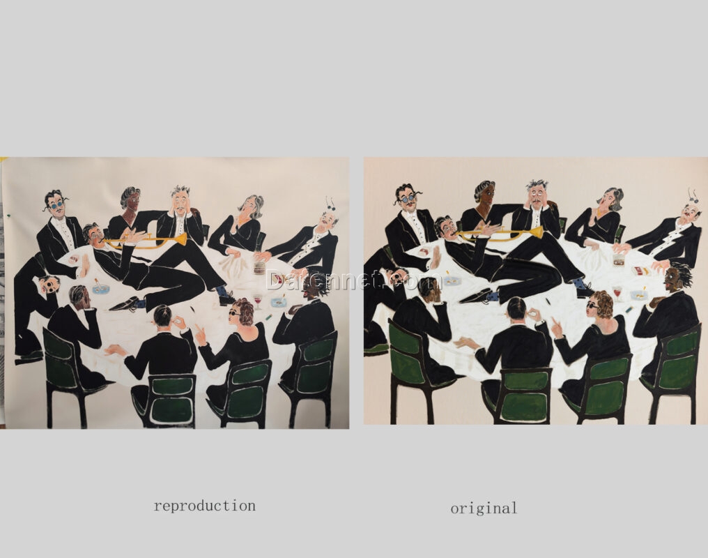 Capturing the Chaos: A Museum-Quality Reproduction of Jack Penny’s "The entertainment" (2024) 1 Jack Penny, The entertainment, 2024