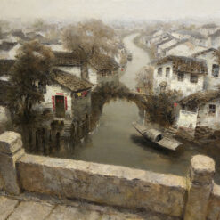 Chinesische Wasserstadtmalerei