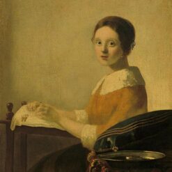 Vermeer The Lacemaker Oil Painting