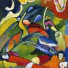 Wassily Kandinsky - Two Riders and a Reclining Figure - Hand-Painted Oil Painting Reproduction 1 Two Riders and a Reclining Figure oil painting