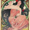 Alphonse Mucha JOB 1894 óleo pintado a mano reproducción