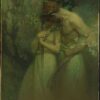 Alphonse Mucha Noche de primavera cuadro al óleo pintado a mano