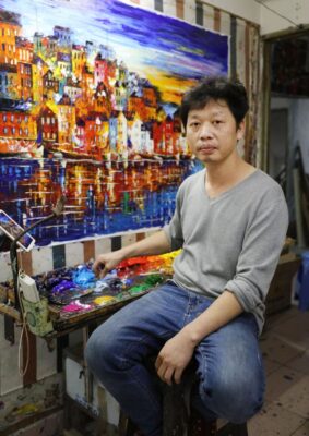 Wie Dafens Malereiindustrie begann: Ein Händler, ein Umzug, eine Saat Ölgemälde von Dafen Oil Painting Village Studio