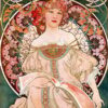 Alphonse Mucha F Champenois Imprimeur Editeur 1897 hand painted oil painting reproduction