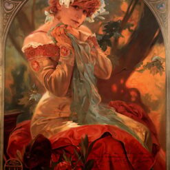 Alphonse Mucha Lefevre Utile 1903 pintado a mano óleo reproducción