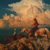 Museum-Quality Hand-Painted Oil Painting Copy "Riders of the Golden Sky" From Dafen Village Oil Painting Studio