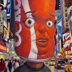 New York Times Square Pop Art Oil Painting