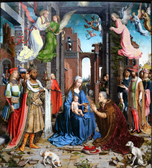 Museum-Quality Hand-Painted Reproduction: The Adoration of the Kings by Jan Gossaert