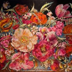 “Blooming Bouquet” Hand-Painted Oil Painting Reproduction (Impression Style)