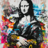 Graffiti Mona Lisa Oil Painting Reproduction – Hand Painted Street Art Copy | DaFen Studio 2 Graffiti Mona Lisa oil painting reproduction hand painted street art style by DaFen Oil Painting Village Studio
