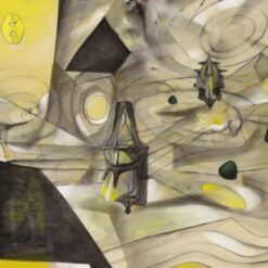 Museum-Quality Hand-Painted Copy of Roberto Matta "Cosmic Subconscious" Surrealist Oil Painting | Custom Sizes & Framing Options