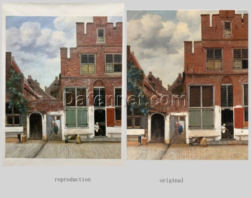 The "Quiet Luxury" of Dafen: Why This Vermeer ‘Little Street’ Replica is a Total Home Aesthetic Shift oil painting by Dafen Oil Painting Village Studio