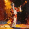 Graceful Peking Opera "Dan" Role Oil Painting | Hand-Painted Traditional Chinese Culture Wall Art | Impasto Textured Canvas 1 Graceful Peking Opera "Dan" Role Oil Painting | Hand-Painted Traditional Chinese Culture Wall Art | Impasto Textured Canvas oil painting by Dafen Oil Painting Village Studio