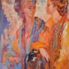 "Dialogue" – Hervé Loilier Master Copy Oil Painting | Dafen Village Hand-Painted Reproduction for Home Decor