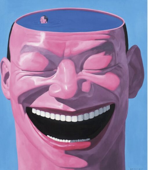 Yue Minjun – Sea of the Brain Oil Painting Reproduction | Hand-Painted Contemporary Art