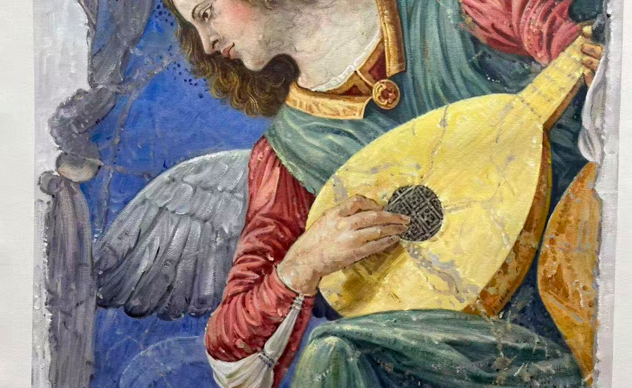 The 30-Year Masterpiece: Hand-Painted Melozzo da Forlì Angel from Dafen Studio 2 The 30-Year Masterpiece: Hand-Painted Melozzo da Forlì Angel from Dafen Studio oil painting by Dafen Oil Painting Village Studio