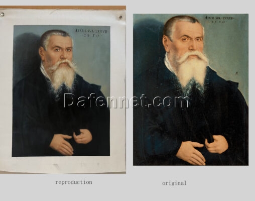 Museum-Quality “Portrait of Lucas Cranach the Elder” (1550) Reproduction
