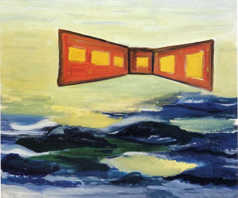 Hand-Painted Replica of René Daniëls Battle of the 20th Century | Museum Quality Oil Painting on Canvas, Heavy Brush Strokes Reproduction