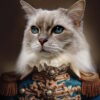 Royal Custom Pet Portrait | Renaissance General Canvas | Personalized Pet Gift 2 Royal Custom Pet Portrait | Renaissance General Canvas | Personalized Pet Gift oil painting by Dafen Oil Painting Village Studio