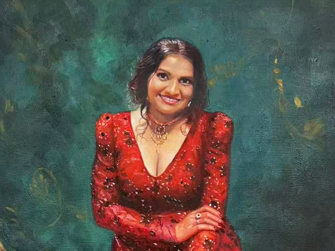 From a Simple Photo to a Luxurious Hand-Painted Portrait 2 From a Simple Photo to a Luxurious Hand-Painted Portrait oil painting by Dafen Oil Painting Village Studio