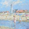 Niek van der Plas Style, Bergen aan Zee Art, Custom Family Beach Portrait