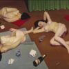 Hand-Painted Cagnaccio di San Pietro "After the Orgy" Painting Replica