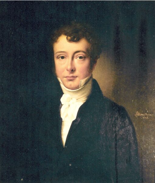 Hand-Painted Classical 19th Century Gentleman Oil Portrait