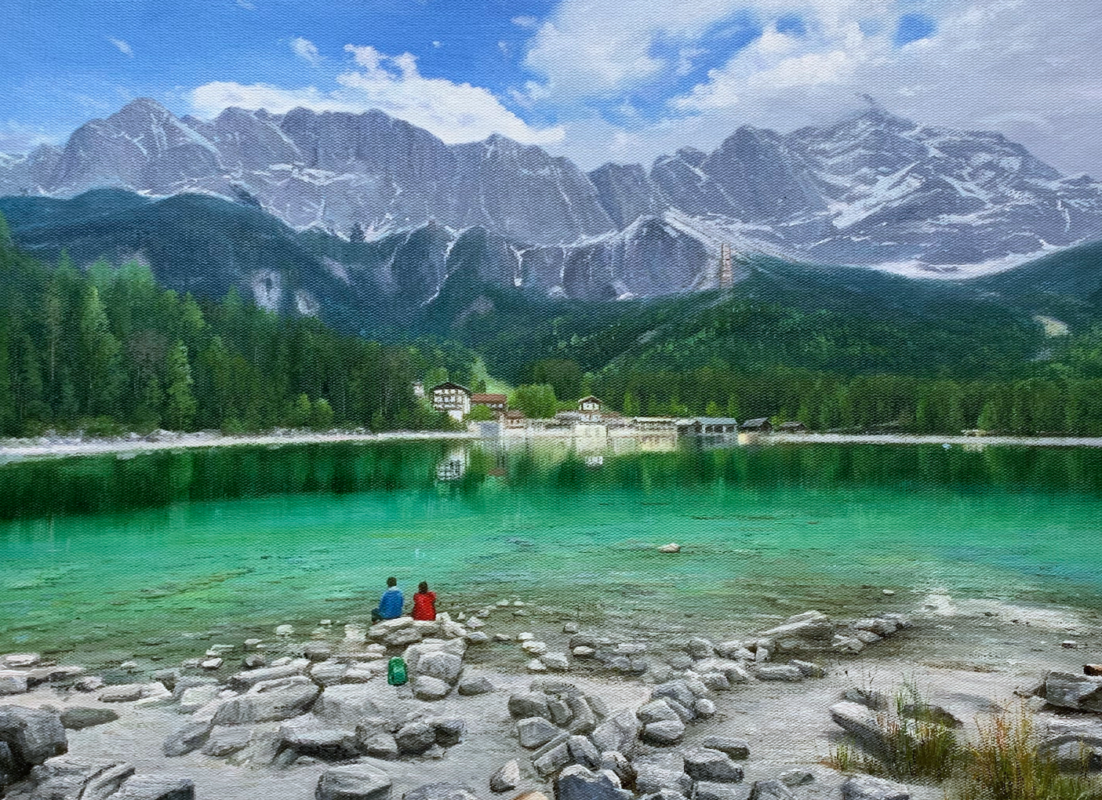 🏔️ From iPhone Snap to Masterpiece: This Custom Landscape Oil Painting Just Blew My Mind 2 🏔️ From iPhone Snap to Masterpiece: This Custom Landscape Oil Painting Just Blew My Mind oil painting by Dafen Oil Painting Village Studio