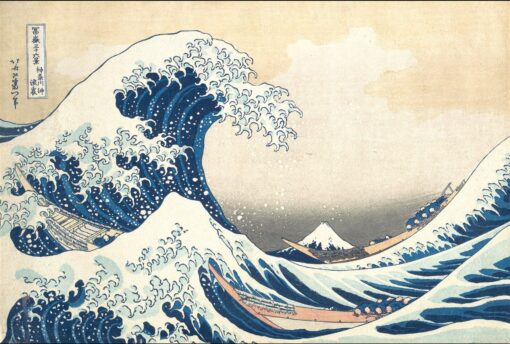 100% Hand-Painted Hokusai “The Great Wave off Kanagawa” Oil Painting Reproduction | Museum-Quality Fine Art