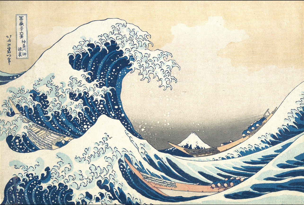 100% Hand-Painted Hokusai “The Great Wave off Kanagawa” Oil Painting Reproduction | Museum-Quality Fine Art