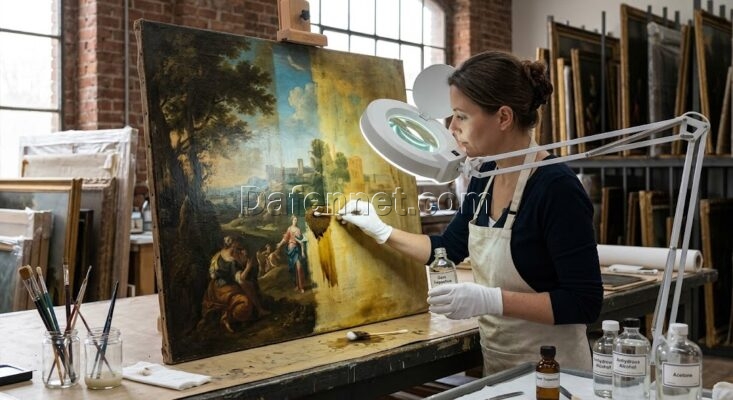 Why is My Oil Painting Turning Yellow? The Ultimate Guide to Antique Art Restoration and Cleaning oil painting by Dafen Oil Painting Village Studio
