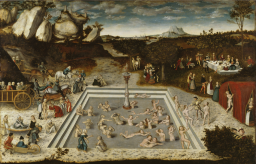 The Fountain of Youth by Lucas Cranach the Elder Hand-Painted Oil Painting Reproduction