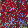 Janet Sobel - Untitled (Faces in Red) 100% Hand-Painted Oil Painting Reproduction 2 Janet Sobel, Untitled Faces, Red Abstract Painting