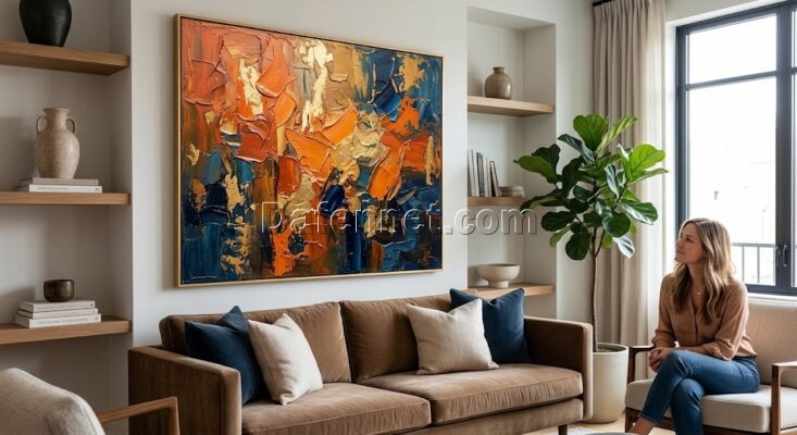 How Hand-Painted Oil Canvas Art Transforms Your Home’s Energy & Feng Shui