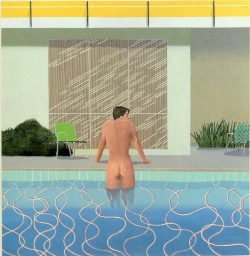 David Hockney Peter Getting Out of Nick’s Pool Hand-Painted Oil Painting Reproduction
