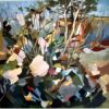 Sylvan Echoes - Modern Abstract Landscape Canvas Wall Art 1 Sylvan Echoes - Modern Abstract Landscape Canvas Wall Art