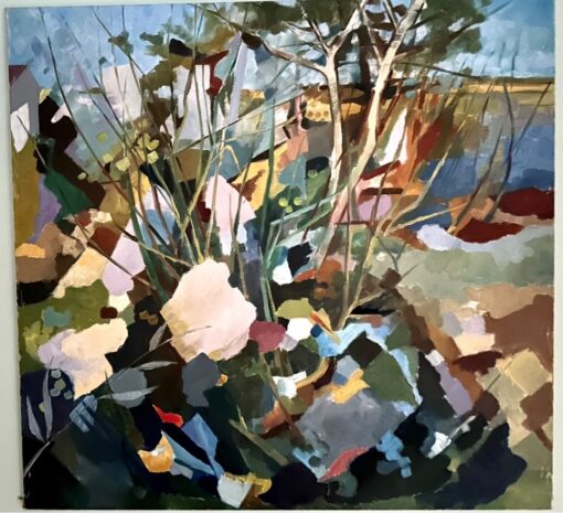 Sylvan Echoes – Modern Abstract Landscape Canvas Wall Art