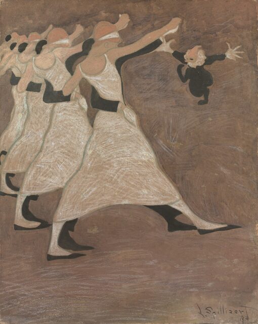 Léon Spilliaert – Blindfolded Dancers 1913 – Vintage Symbolist Canvas Wall Art
