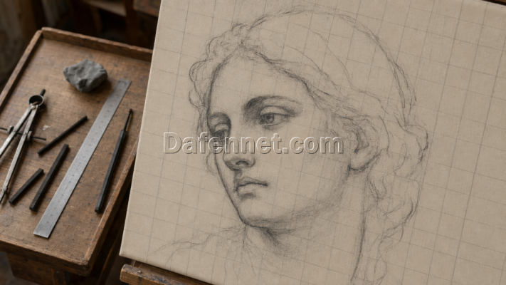 Oil painting sketch
