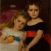 Hand-Painted Oil Painting Reproduction "Portrait of Two Sisters" by Alexandre Cabanel – Dafen Village Studio 2 Hand-painted oil painting reproduction of Portrait of Two Sisters by Alexandre Cabanel Dafen Village Studio