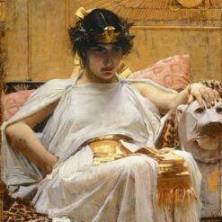 Hand-painted oil painting reproduction of Cleopatra by John William Waterhouse