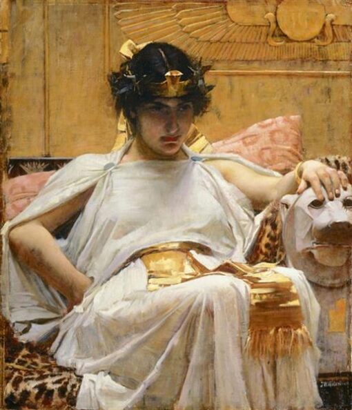 Cleopatra by John William Waterhouse – Hand-Painted Oil Painting Reproduction