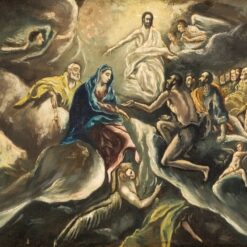 Handmade oil painting reproduction of The Burial of the Count of Orgaz by El Greco (1586–1588), hand-painted in Dafen Oil Painting Village.