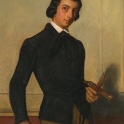 Hand-painted oil painting reproduction of Portrait of a Young Artist by Alexandre Cabanel Dafen Village Studio