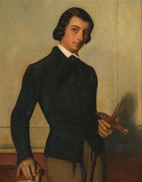 Hand-Painted Oil Painting Reproduction “Portrait of a Young Artist” by Alexandre Cabanel – Dafen Village Studio
