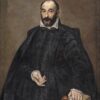 Portrait of a Man (1569–1575) by El Greco – Hand-Painted Oil Painting Reproduction | Dafen Village Canvas Art 1 Handmade oil painting reproduction of Portrait of a Man by El Greco (1569–1575), hand-painted in Dafen Oil Painting Village.
