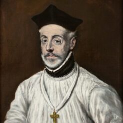 Handmade oil painting reproduction of Portrait of Diego de Covarrubias y Leiva by El Greco (ca. 1600), hand-painted in Dafen Oil Painting Village.