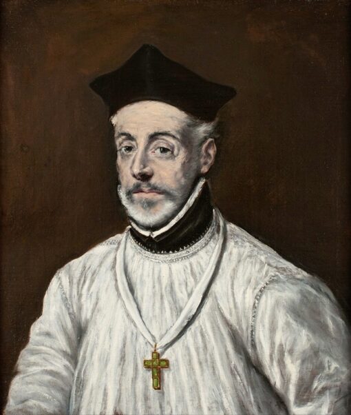 Portrait of Diego de Covarrubias y Leiva (ca. 1600) by El Greco – Hand-Painted Oil Painting Reproduction | Dafen Village Canvas Art