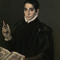 Handmade oil painting reproduction of Portrait of a young man, traditionally identified as Saint Aloysius Gonzaga by El Greco, hand-painted in Dafen Oil Painting Village.